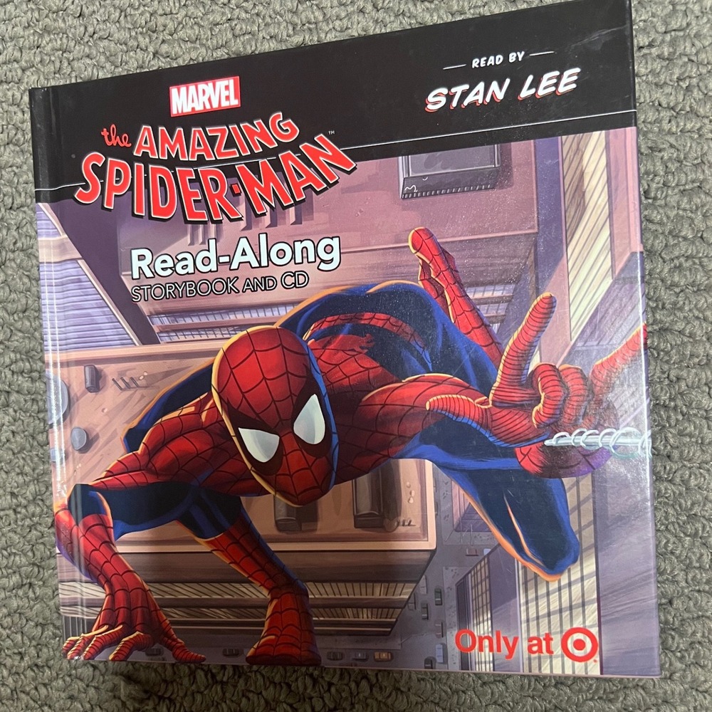 Marvel The Amazing Spider-Man Read-Along Storybook CD Stan Lee Narrated Target